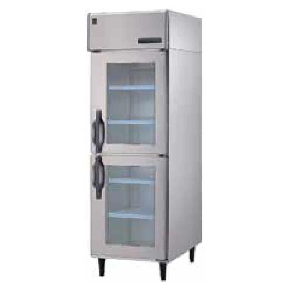 -6~12℃ Refrigeración por aire 2 puertas de vidrio Refrigerador vertical de acceso Refrigerador comercial
