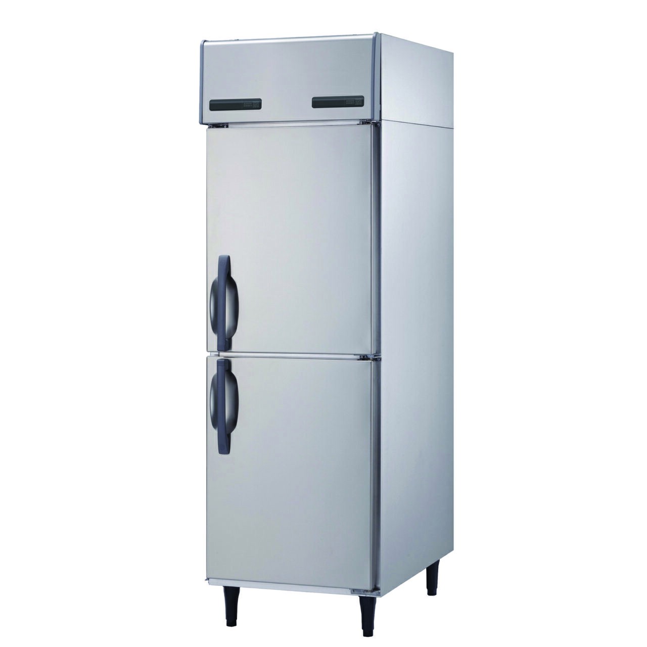 -20~-16℃/2~6℃ Refrigeración por aire 2 puertas sólidas Refrigerador vertical de doble temperatura Refrigerador comercial