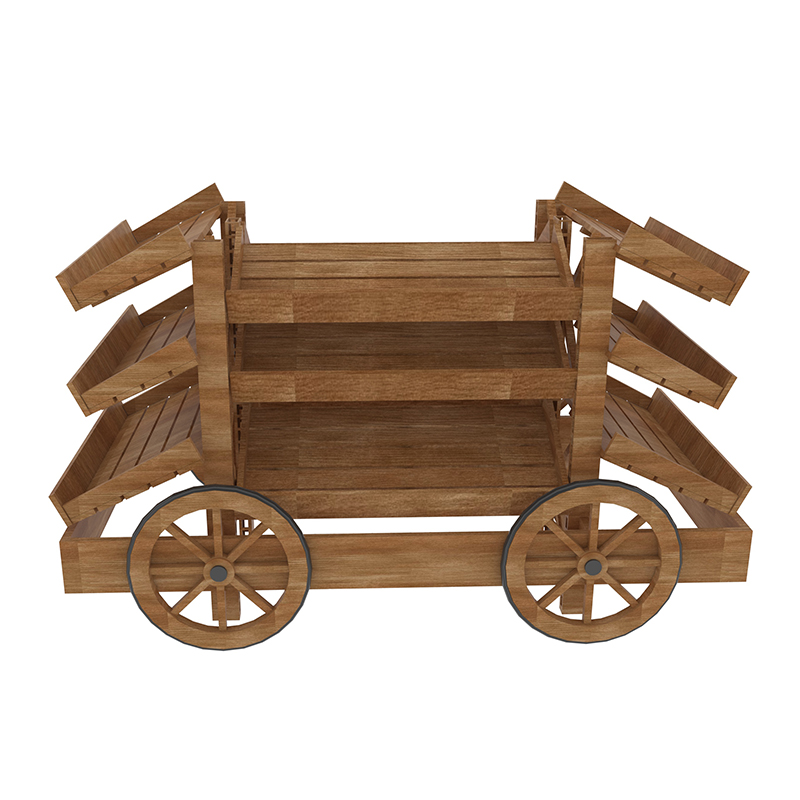 Carro de exhibición de tres pasos