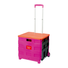 Carro plegable móvil con tapa