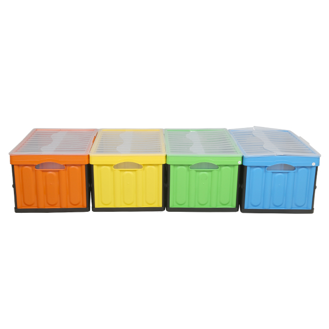 Caja de plástico plegable plegable colorida