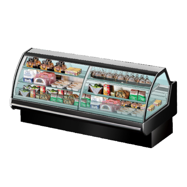 Supermercado -1~5℃ Enfriador de delicatessen para mostrador de servicio Exhibición de sándwich de sushi