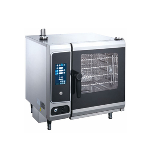 Horno combinado pequeño eléctrico comercial de 6,1 kW y 4 bandejas