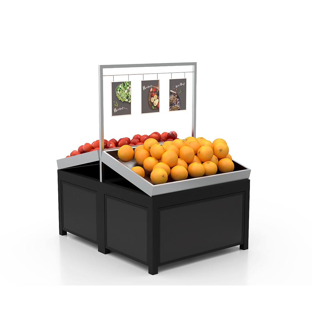 Soporte de exhibición de frutas de acero inoxidable