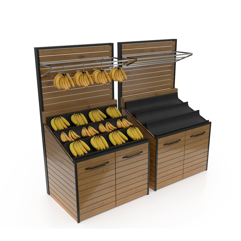 Soporte de exhibición para plátano