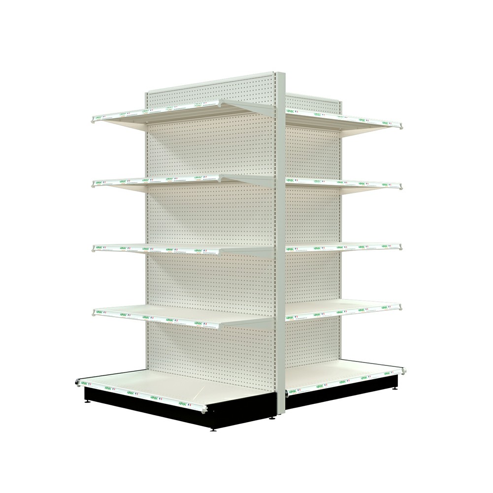 Estante de supermercado de metal de estilo americano