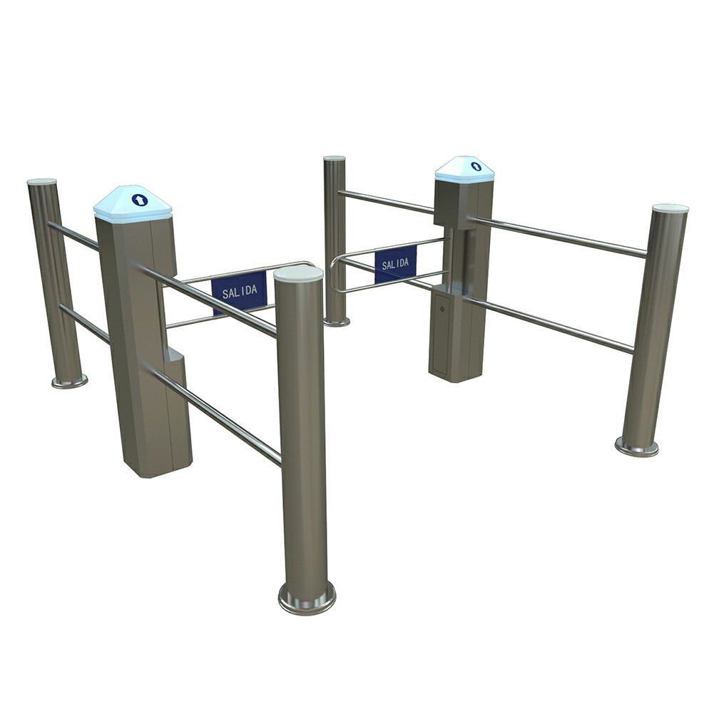  Puerta de acceso peatonal abatible automática para supermercado