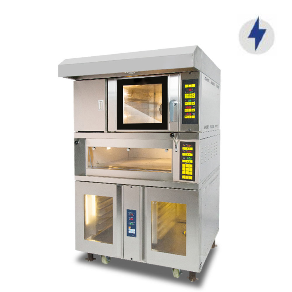 Horno eléctrico comercial de piso combinado para panadería