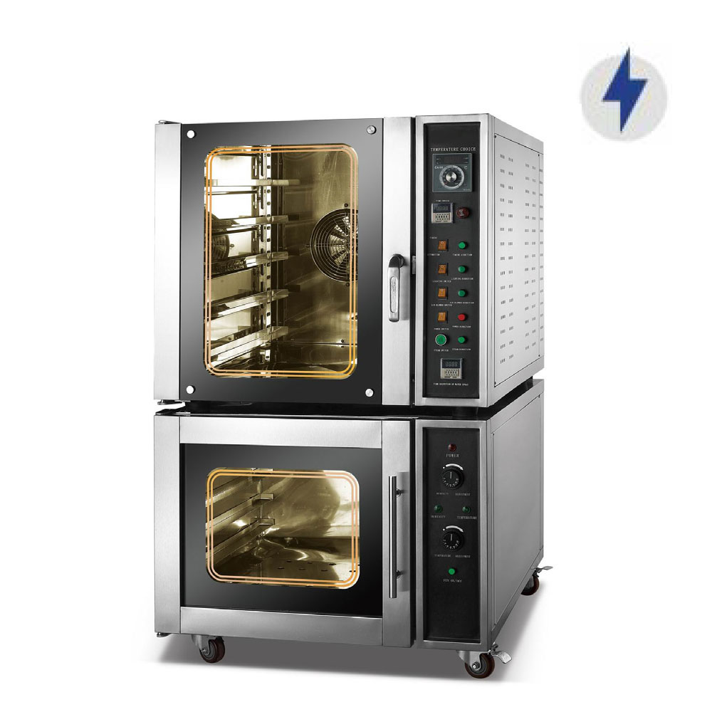 Horno de convección eléctrico comercial de 220 V y 5 bandejas