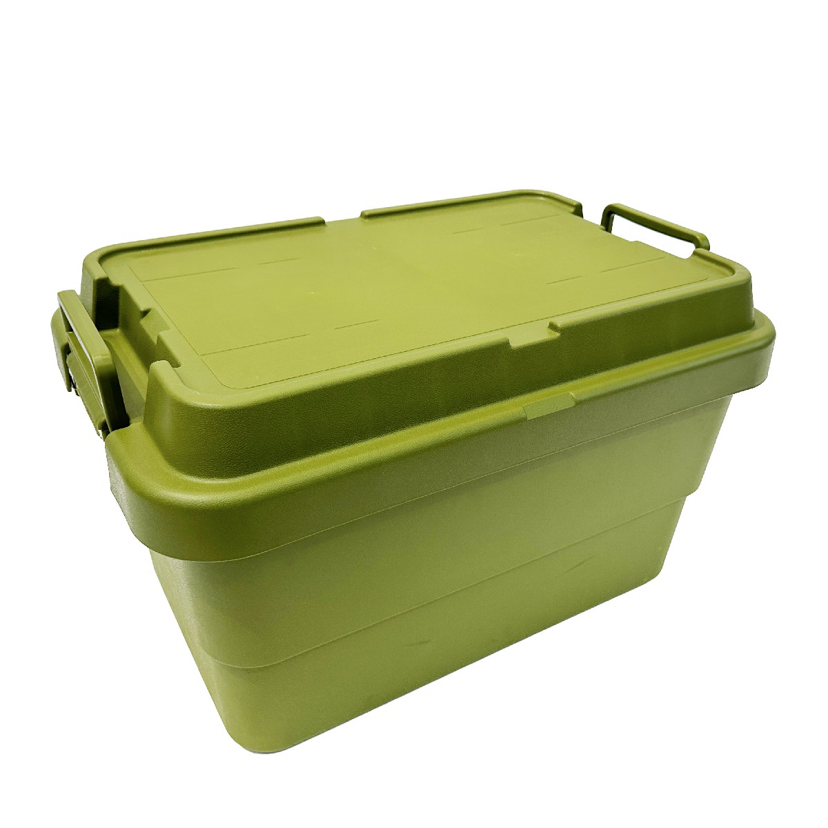 Caja de almacenamiento apilable para coche, herramientas de acampada con acabado para exteriores, gran capacidad de respaldo portátil, rodamiento de carga de 22L y 50L