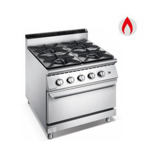 Estufa de cocina a gas de 4 quemadores serie 900 con horno