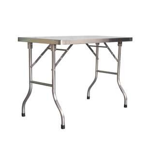Mesa de trabajo plegable de acero inoxidable