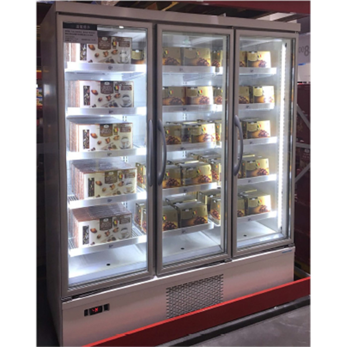 Refrigerador comercial de lujo ligero con exhibición de puerta de vidrio
