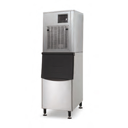 Máquina para hacer hielo comercial, refrigerada por aire, tipo Modular, Chewblet, 250 KG/24H, con depósito de almacenamiento