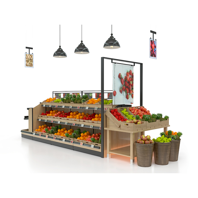Soporte de exhibición de productos para granja